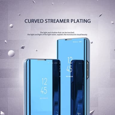 SKALO Samsung A56 5G Clear View Flip Cover - Lilla