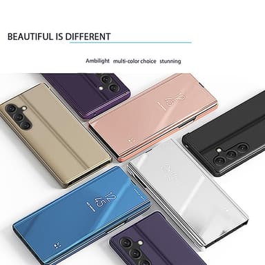 SKALO Samsung A56 5G Clear View Flip Cover - Lilla