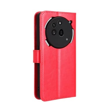 SKALO Nothing Phone (3a) Pro 5G PU-læder Flip Cover - Rød - Rød