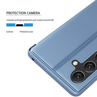 SKALO Samsung A56 5G Clear View Flip Cover - Lilla