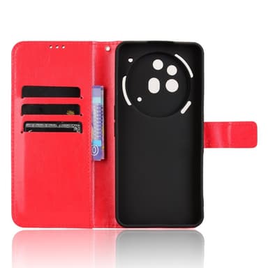 SKALO Nothing Phone (3a) Pro 5G PU-læder Flip Cover - Rød - Rød