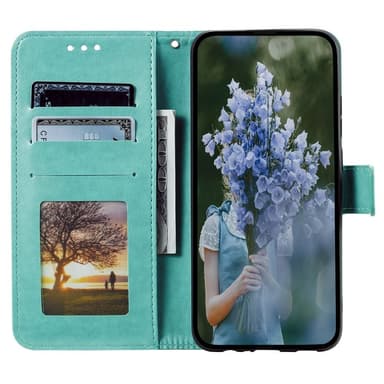 SKALO Samsung A56 5G Mandala Flip Cover - Turkis