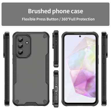 SKALO Samsung A36 5G Armor Hybrid Frosted Cover - Sort