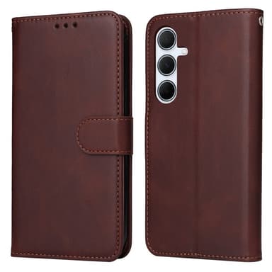 SKALO Samsung A56 5G PU-læder Flip Cover - Brun
