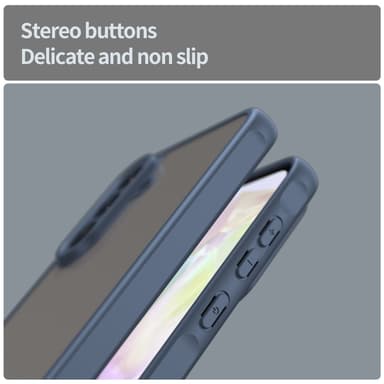 SKALO Samsung A56 5G Color Bumper Frosted Cover - Blå