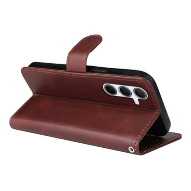 SKALO Samsung A56 5G PU-læder Flip Cover - Brun