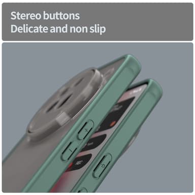 SKALO Nothing Phone (3a) Pro 5G Color Bumper Frosted Cover - Grøn