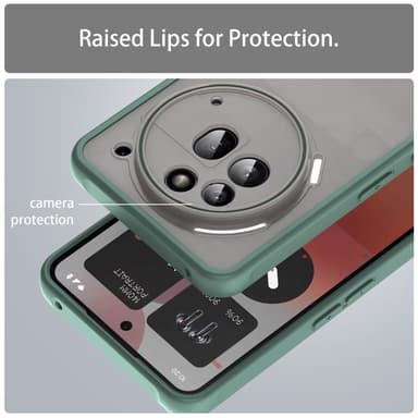SKALO Nothing Phone (3a) Pro 5G Color Bumper Frosted Cover - Grøn