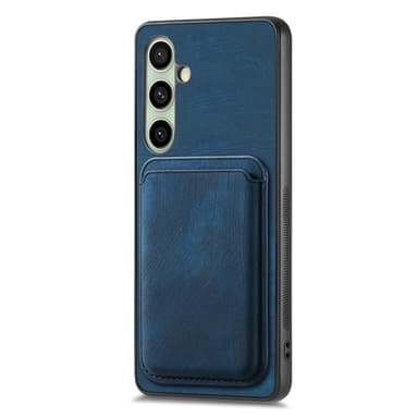 SKALO Samsung A26 5G PU-læder magnetisk kortholder Cover - Blå