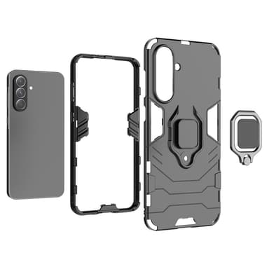SKALO Samsung A36 5G Armor Metallring Cover - Sort