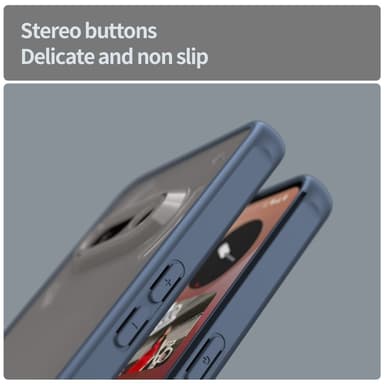 SKALO Nothing Phone (3a) 5G Color Bumper Frosted Cover - Blå
