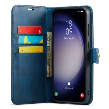 DG MING Samsung A56 5G 2-i-1 Magnet Flip Cover - Blå