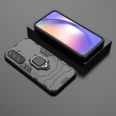 SKALO Samsung A36 5G Armor Metallring Cover - Sort