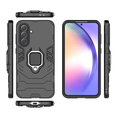 SKALO Samsung A36 5G Armor Metallring Cover - Sort