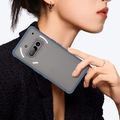 SKALO Nothing Phone (3a) 5G Color Bumper Frosted Cover - Blå