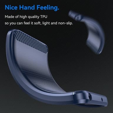 SKALO Nothing Phone (3a) 5G Armor Carbon Cover - Blå