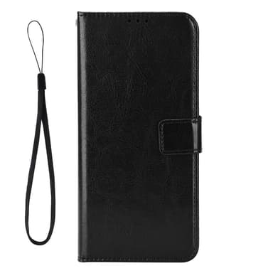 SKALO Nothing Phone (3a) 5G PU-læder Flip Cover - Sort - Sort