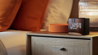 Philips R4600 digital clockradio (sølv)