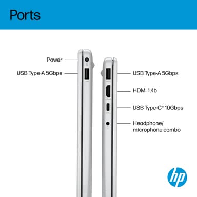 HP OmniBook 3 14" bærbar computer AI 5 340/24/1024