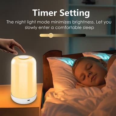 Smart bordlampe med touch-kontrol