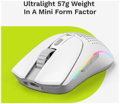 Glorious Model O 2 mini trådløs gaming mus (white)