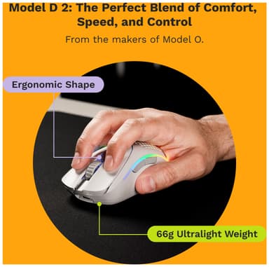 Glorious Model D 2 trådløs gaming mus (black)