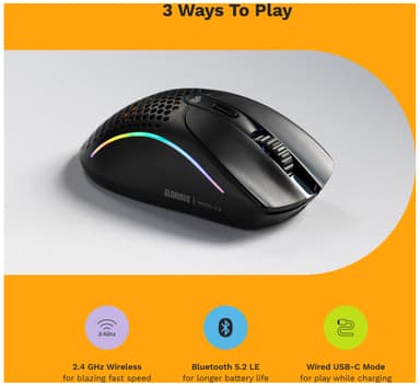 Glorious Model D 2 trådløs gaming mus (white)