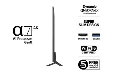 LG 50" QNED 80 4K QNED TV (2025)