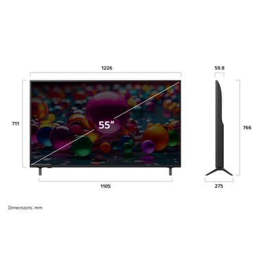 LG 55" UA 75 4K UHD TV (2025)
