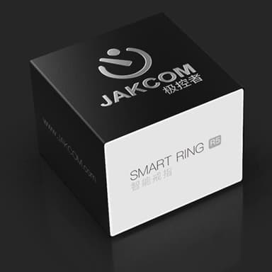 Jakcom smartring med RFID- og NFC-funktioner, størrelse M - svart/hvid R5
