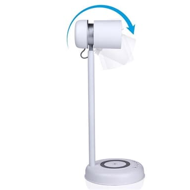 Grundig Bordlampe med trådløs oplader og højtaler 76lm