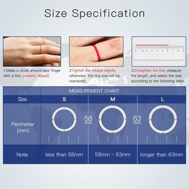 Jakcom smartring med RFID- og NFC-funktioner, størrelse M - svart/hvid R5