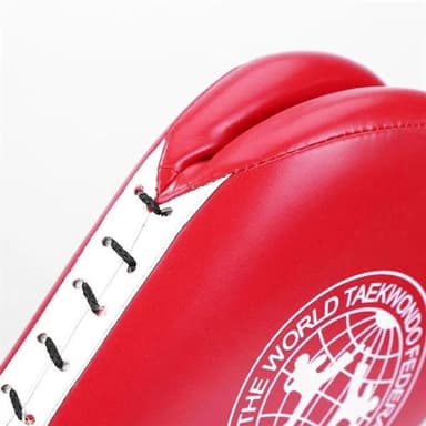 Taekwondo sparkepude - dobbelt sparkepude i slidstærkt PU-læder