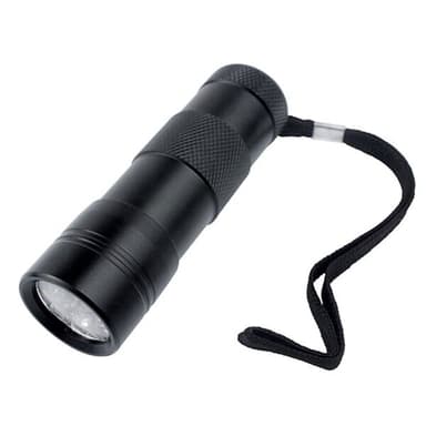 12-LED UV-lommelygte - ultraviolet lys til spotdetektering, usynlige beskeder og sporing
