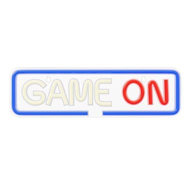 LED Neon-skilt - Game On Design, ideel til Gaming Værelser