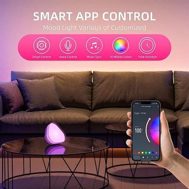 Smart bordlampe RGB med markant lys