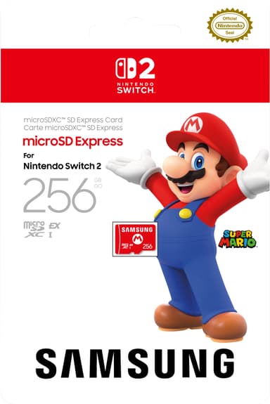 Samsung MicroSDXC Express hukommelseskort til Nintendo Switch 2 (256GB)