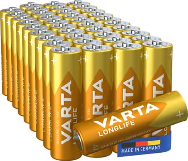 Varta Longlife AA-batterier 7042225 (40 stk.)