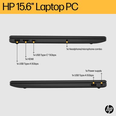 HP Laptop 15-fc0828no R5-7520U/16/512 15,6" bærbar computer