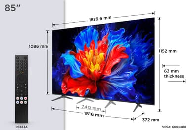 TCL 85" QLED810K 4K QLED TV (2025)