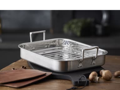 Pillivuyt Gourmet Bradepande m/rist Steel