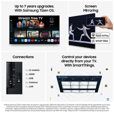 Samsung 85" U7005F 4K Smart TV (2025)