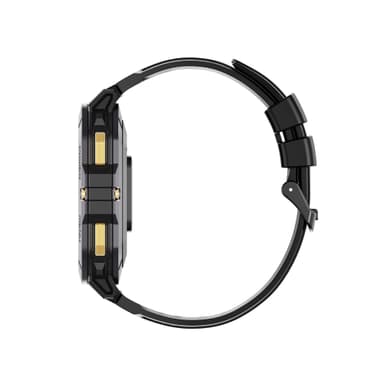 Smartwatch med pulsmåler, blodtryksmåler og blodiltmåler Sort
