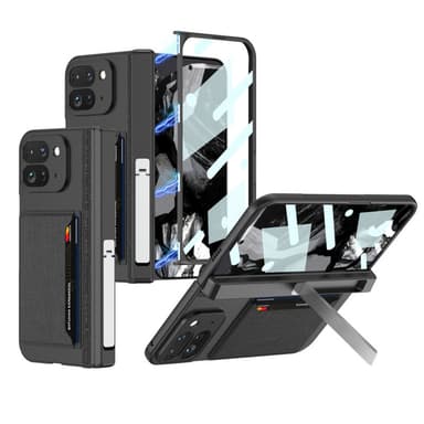 Stilfuldt etui med Kickstand til Google Pixel 9 Pro Fold Sort