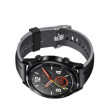 Sort og grå silikonerem 22 mm til Huawei Watch GT