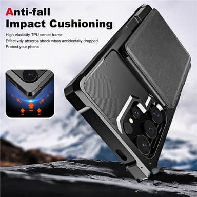 Beskyttende Flip Cover til Samsung - Sort Model 7
