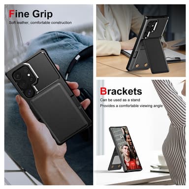 Beskyttende Flip Cover til Samsung - Sort Model 7