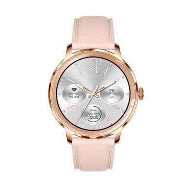 Smartwatch med puls-, blodtryks- og iltmåling Rose guld