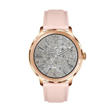 Smartwatch med puls-, blodtryks- og iltmåling Rose guld