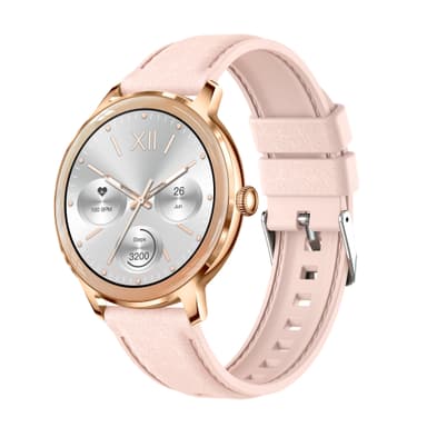 Smartwatch med puls-, blodtryks- og iltmåling Rose guld